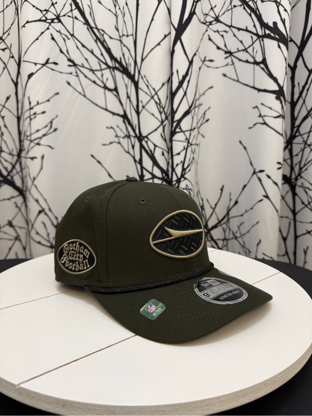 New York Jets New Era Rivalries 2025 9Seventy Stretch Snap Hat Cap Gotham City